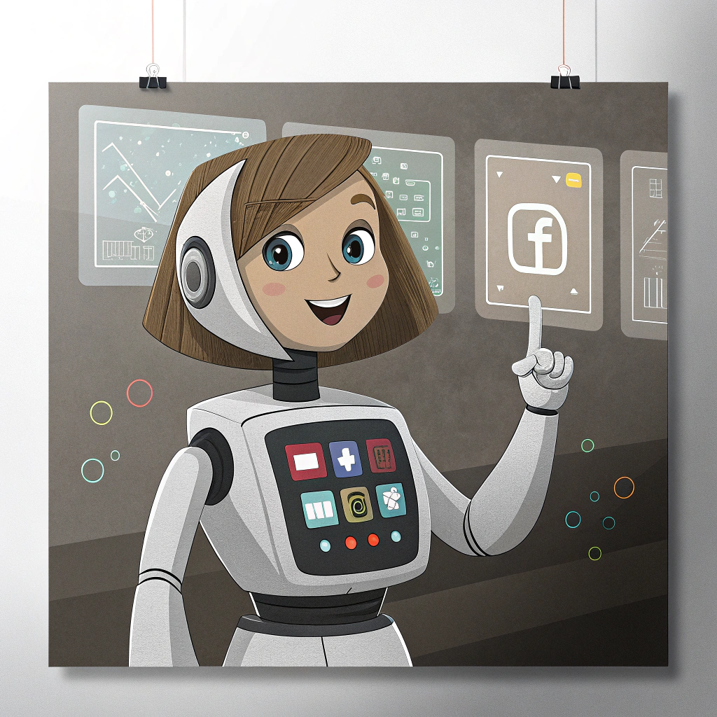 echo-friendly-female-robot-that-focuses-on-social-media